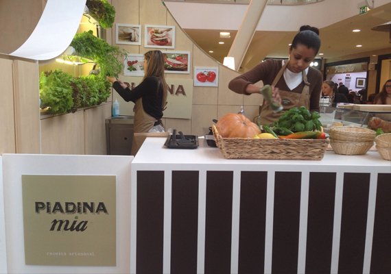 Decoração de Stand Gourmet.